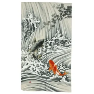 MIYA Company Fish | Koi Waterfall Noren