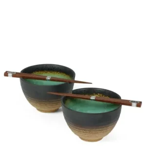 MIYA Company Bowl Sets | Kosui Green 5.5" Bowl For Two Set