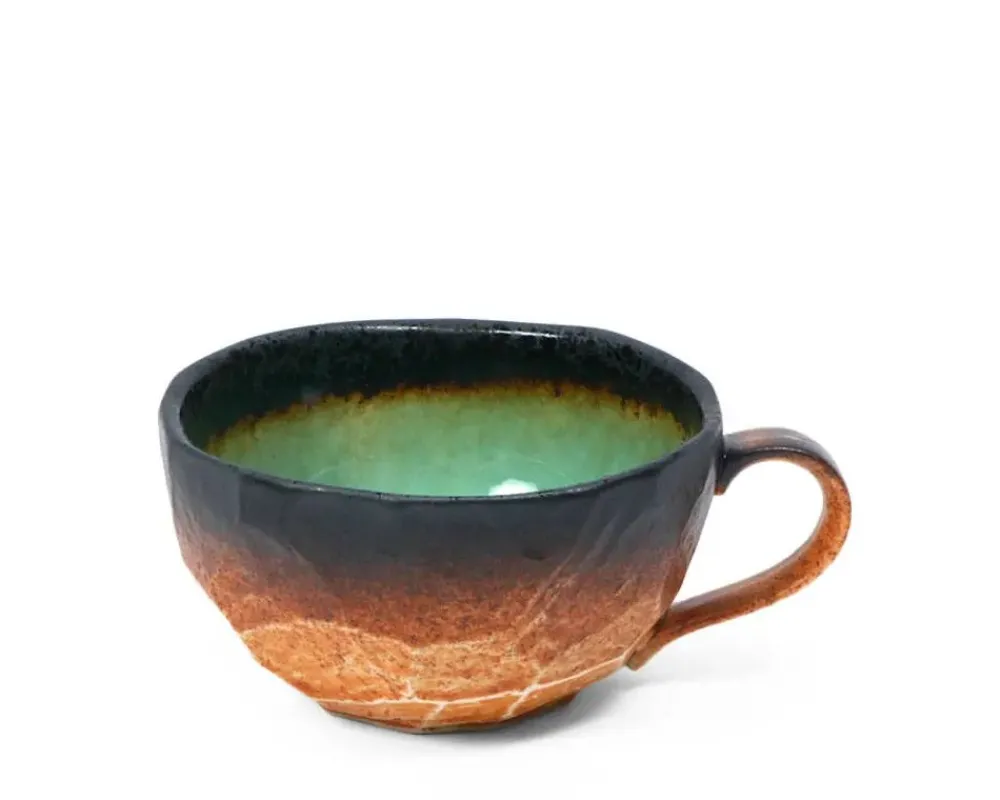 kosui_green__oz_boulder_mug_2.webp MIYA Company Mugs | Kosui Green 8 Oz. Boulder Mug