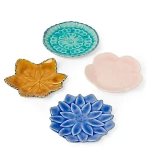 MIYA Company Plate Sets | Leaf & Flower 4.75" Plate Set