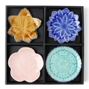 MIYA Company Plate Sets | Leaf & Flower 4.75