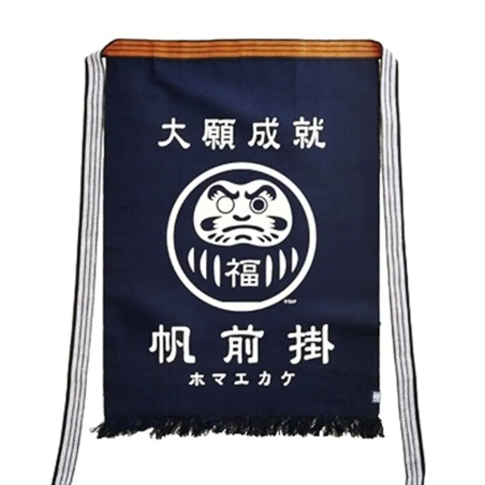 maekake_canvas_apron__daruma_0.webp MIYA Company Textile | Maekake Canvas Apron - Daruma