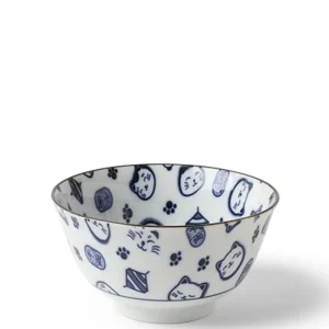 MIYA Company Bowls | Maneki Neko Blue 5" Bowl