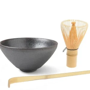 MIYA Company Matcha Bowls & Accessories | Matcha Set Natsume Black