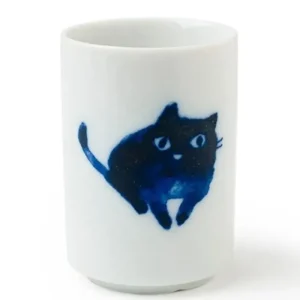 MIYA Company Cats | Midnight Blue Cat Cup Set