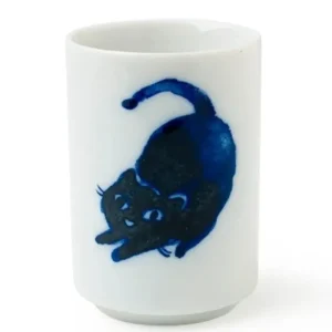 MIYA Company Cats | Midnight Blue Cat Cup Set