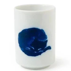 MIYA Company Cats | Midnight Blue Cat Cup Set