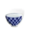 MIYA Company Sauce Dishes | Mini Plate 3.75" Blue & White Teacup Check