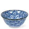 MIYA Company Medium Bowls | Monyou 6" Hana Seigaiha Bowl