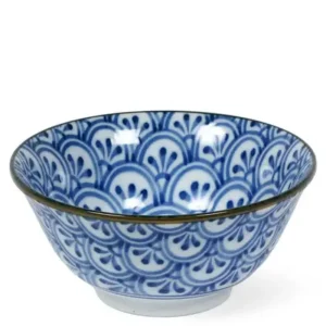 MIYA Company Medium Bowls | Monyou 6" Hana Seigaiha Bowl
