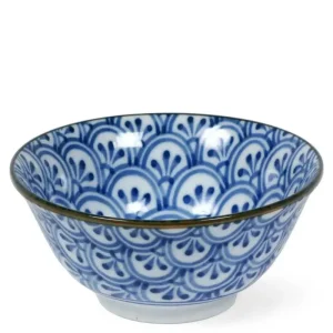 MIYA Company Medium Bowls | Monyou 6" Hana Seigaiha Bowl
