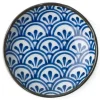 MIYA Company Small Plates | Monyou 4.5" Hana Seigaiha Plate