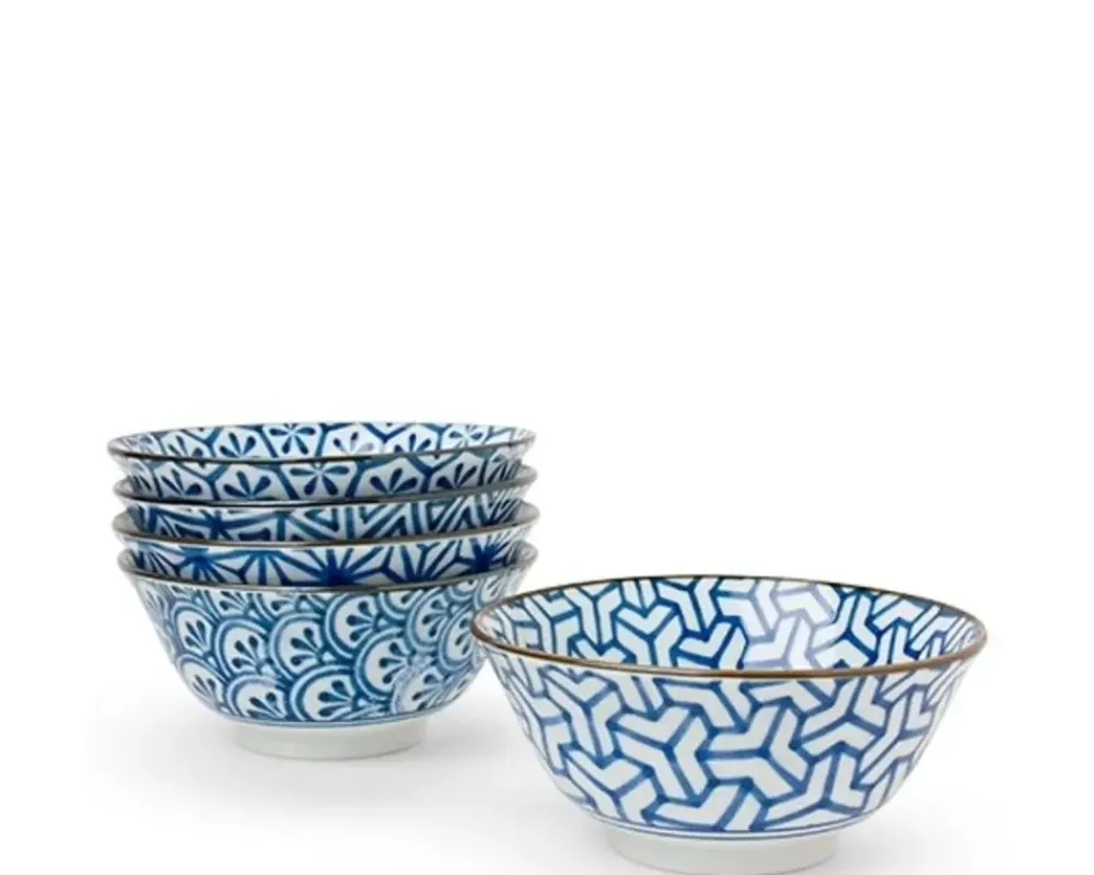 monyou__sankaku_bowl_2.webp MIYA Company Medium Bowls | Monyou 6" Sankaku Bowl