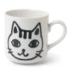 MIYA Company Cups/Mugs | Mug Cat Face Sketch