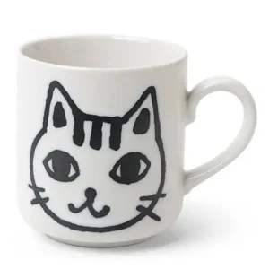 MIYA Company Cups/Mugs | Mug Cat Face Sketch