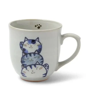 MIYA Company Cups/Mugs | Mug Cat Trio Blue