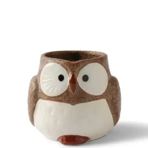MIYA Company Cups/Mugs | Mug Owl Brown 11 Oz.