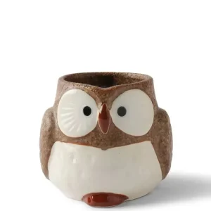 MIYA Company Cups/Mugs | Mug Owl Brown 11 Oz.