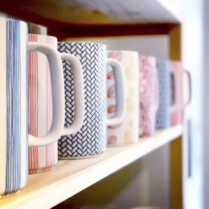 MIYA Company Mugs | Mug Red Obi Stripe