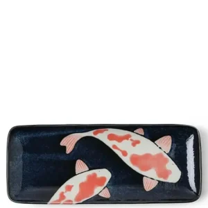 MIYA Company Medium Plates | Namako Koi Rectangle Plate