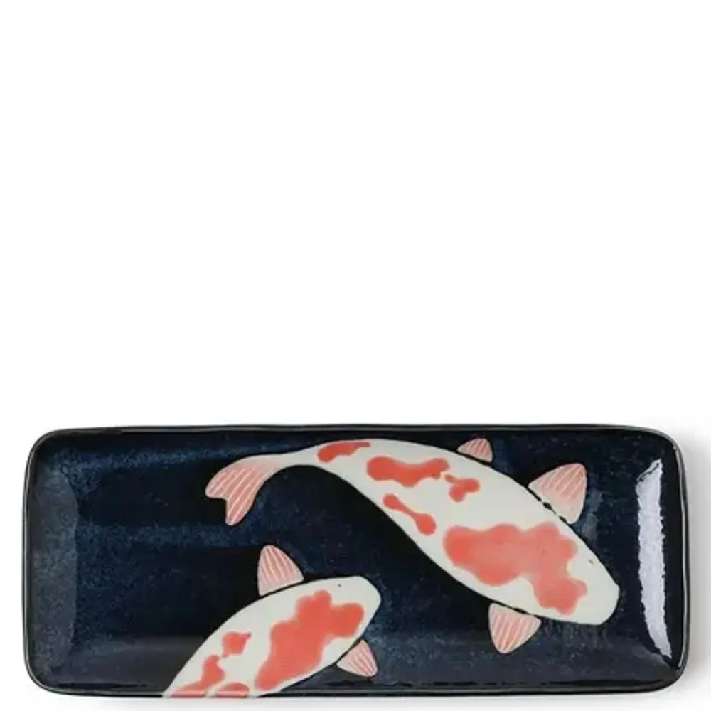namako_koi_rectangle_plate_0.webp MIYA Company Medium Plates | Namako Koi Rectangle Plate