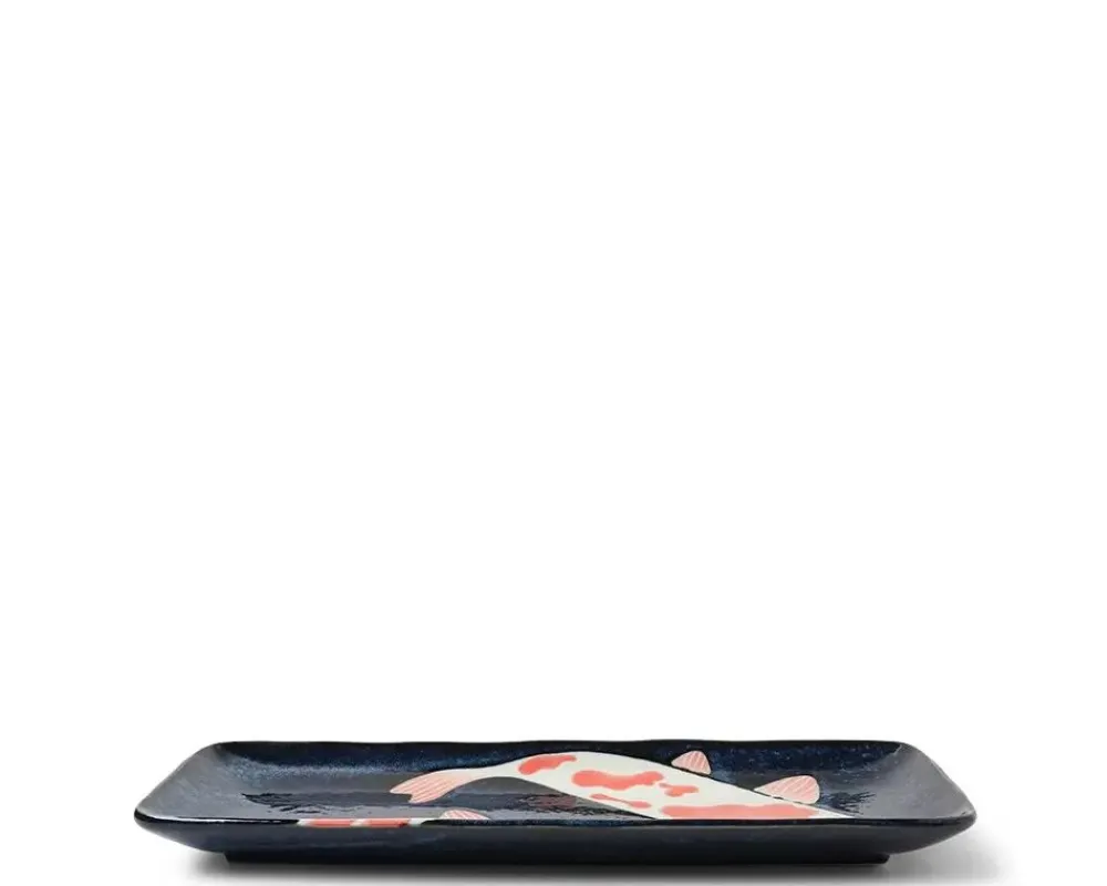 namako_koi_rectangle_plate_2.webp MIYA Company Medium Plates | Namako Koi Rectangle Plate