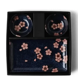 MIYA Company Plate Sets | Namako Pink Sakura Sushi For Two Set