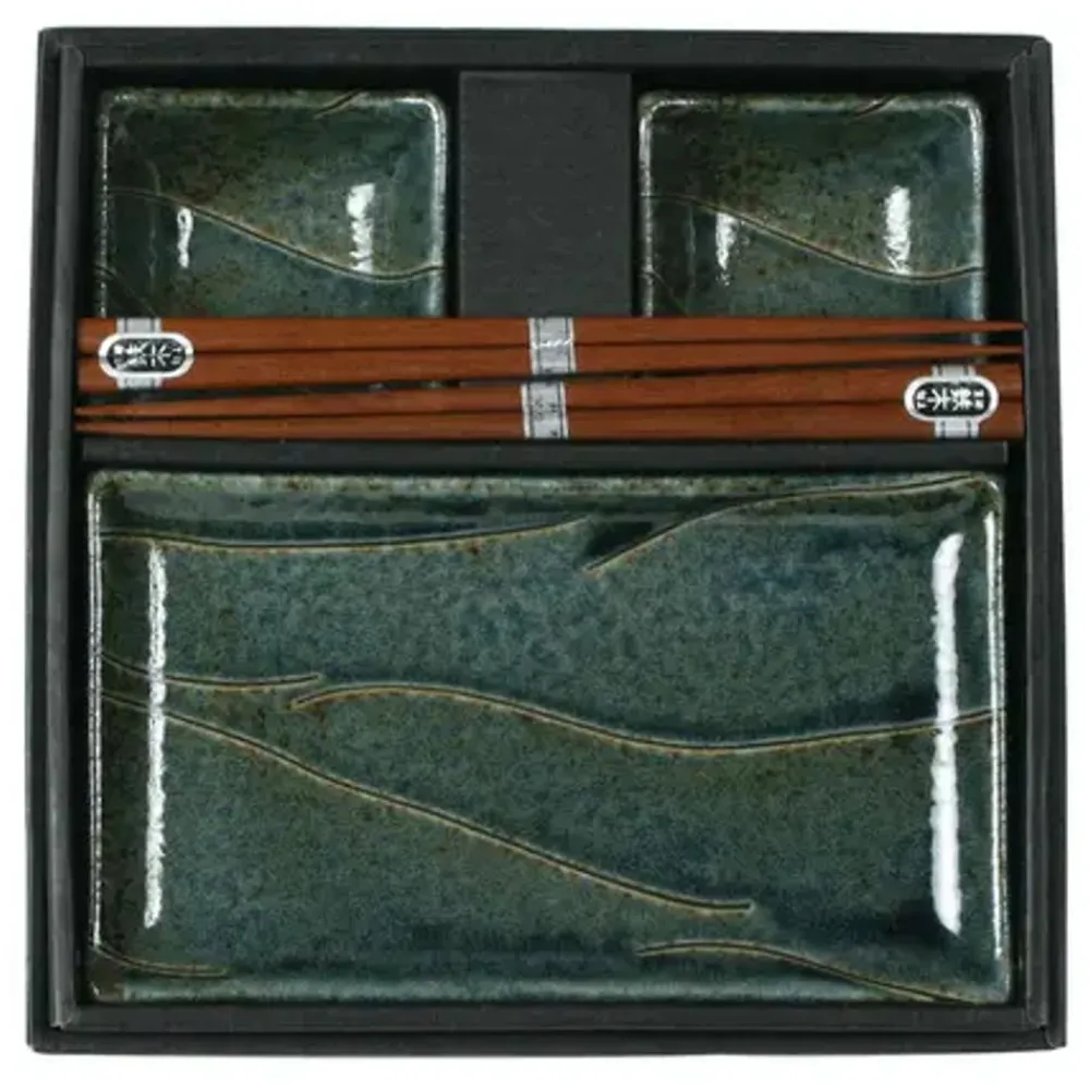 nami_blue_sushi_set_0.webp MIYA Company Plate Sets | Nami Blue Sushi Set