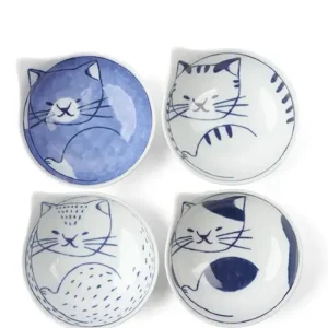 MIYA Company Bowls | Nekotori Cat Bowl 3.75" Set/4