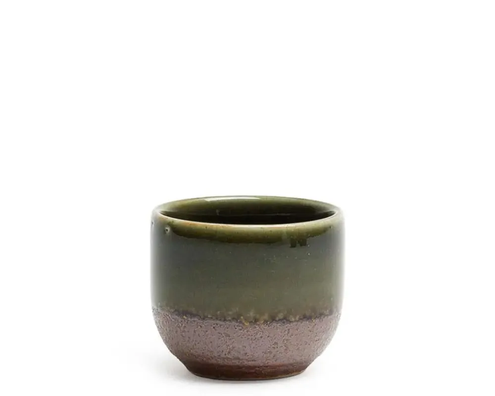 oribe_green__oz_sake_cup_1.webp MIYA Company Sake Bottles & Cups | Oribe Green 1.2 Oz. Sake Cup