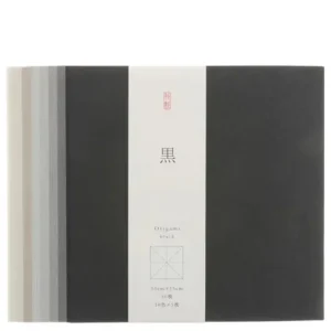 MIYA Company Origami | Origami Paper Washi 10-Shades Of Black