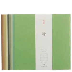 MIYA Company Origami | Origami Paper Washi 10-Shades Of Green