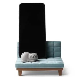 MIYA Company Cats | Phone Stand Cat On Sofa Blue