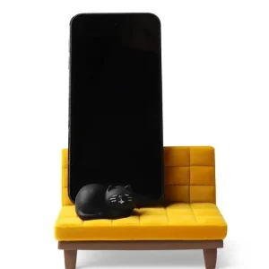 MIYA Company Cats | Phone Stand Cat On Sofa Yellow