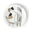 MIYA Company Plates | Piano Cat 6-1/8" Plate