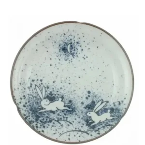 MIYA Company Plates | Plate Rabbit & Moon 8-3/4"