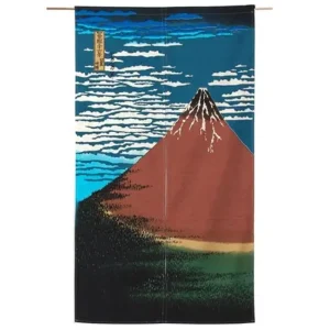 MIYA Company Noren | Red Mt. Fuji Noren