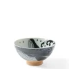 MIYA Company Bowls | Rice Bowl Blue Whale Waves