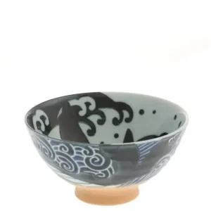 MIYA Company Bowls | Rice Bowl Blue Whale Waves