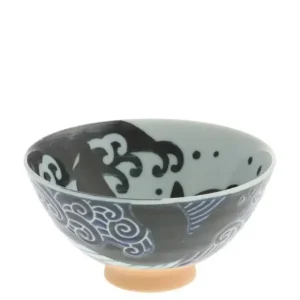 MIYA Company Bowls | Rice Bowl Blue Whale Waves 5