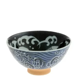 MIYA Company Bowls | Rice Bowl Blue Whale Waves 5