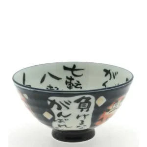 MIYA Company Tableware | Rice Bowl Daruma Dark Blue