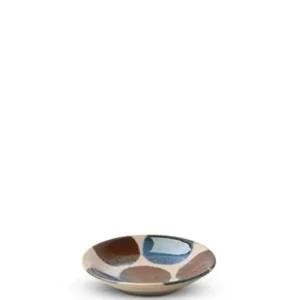 MIYA Company Sauce Dishes | Rustic Blue & Brown 3.5