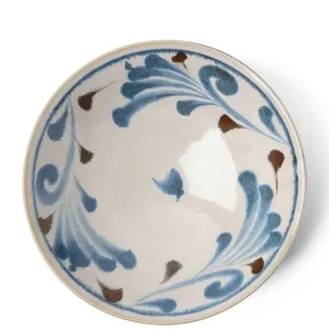 MIYA Company Serving Bowls & Plates | Rustic Blue Vines 9.75