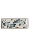 MIYA Company Medium Plates | Rustic Blue Vines Rectangle Plate