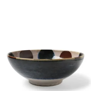 MIYA Company Shallow Bowls | Rustic Dots 8.5