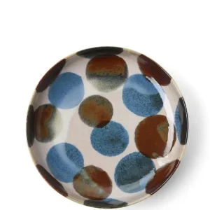 MIYA Company Shallow Bowls | Rustic Dots 7.75