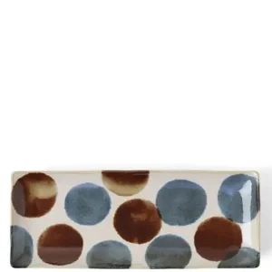 MIYA Company Rectangle Plates | Rustic Dots Rectangle Plate