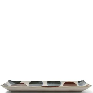 MIYA Company Rectangle Plates | Rustic Dots Rectangle Plate