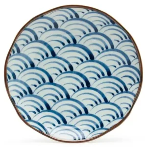 MIYA Company Large Plates | Saikai Nami Waves 9" Plate